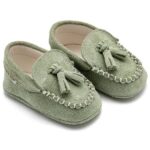 Παπούτσια Βαπτιστικά Καστόρινα Loafers Αγκαλιάς BABYWALKER Μέντα MI1130