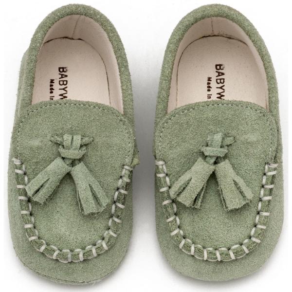 Παπούτσια Βαπτιστικά Καστόρινα Loafers Αγκαλιάς BABYWALKER Μέντα MI1130