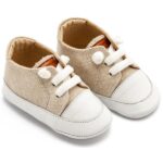 Παπούτσια Βαπτιστικά Δερμάτινα Sneakers Αγκαλιάς BABYWALKER Μπεζ MI1131