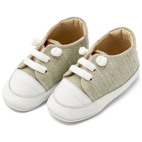 MI1131 FISTIKI BABYWALKER Παπούτσια Βαπτιστικά Δερμάτινα Sneakers Αγκαλιάς BABYWALKER Φιστικί MI1131