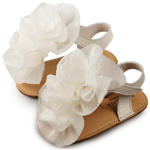 MI1559 IVORY BABYWALKER Βαπτιστικά Δερμάτινα Πέδιλα Αγκαλιάς BABYWALKER Εκρού MI1559