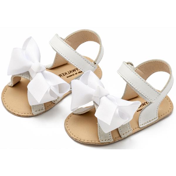 Βαπτιστικά Δερμάτινα Πέδιλα Αγκαλιάς BABYWALKER Λευκό MI1643