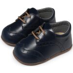 Brogues Βαπτιστικά Δερμάτινα Oxfords Αγκαλιάς BABYWALKER Μπλε PRI2070