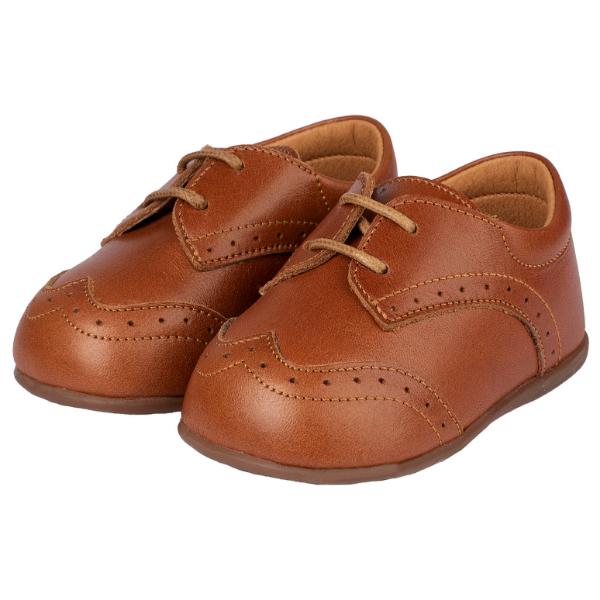 Brogues Βαπτιστικά Δερμάτινα Oxfords Αγκαλιάς BABYWALKER Ταμπά PRI2070
