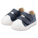 Παπούτσια Βαπτιστικά Δερμάτινα Sneakers BABYWALKER Μπλε Ρουά-Λευκό PRI2104