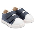 Παπούτσια Βαπτιστικά Δερμάτινα Sneakers BABYWALKER Μπλε Ρουά-Λευκό PRI2104