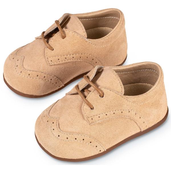 Παπούτσια Βαπτιστικά Καστόρινα Brogues BABYWALKER Μπεζ PRI2112