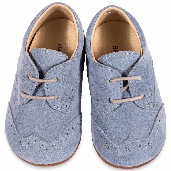 Παπούτσια Βαπτιστικά Καστόρινα Brogues BABYWALKER Σιέλ PRI2112