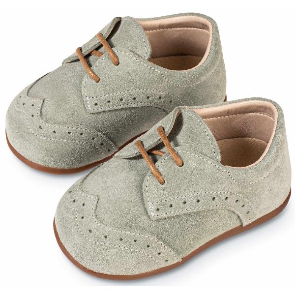 PRI2112 MINT BABYWALKER Παπούτσια Βαπτιστικά Καστόρινα Brogues BABYWALKER Μέντα PRI2112