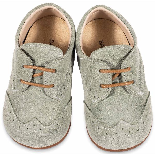 Παπούτσια Βαπτιστικά Καστόρινα Brogues BABYWALKER Μέντα PRI2112