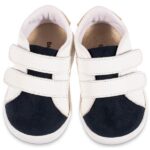 Παπούτσια Βαπτιστικά Δερμάτινα Sneakers BABYWALKER Λευκό-Μπλε-Μπεζ PRI2113
