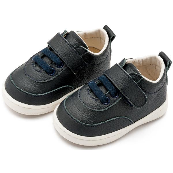 PRI2118 BLUE BABYWALKER Παπούτσια Βαπτιστικά Δερμάτινα Sneakers BABYWALKER Μπλε PRI2118