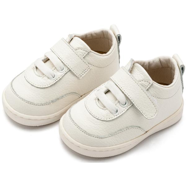 PRI2118 WHITE BABYWALKER Παπούτσια Βαπτιστικά Δερμάτινα Sneakers BABYWALKER Λευκό PRI2118