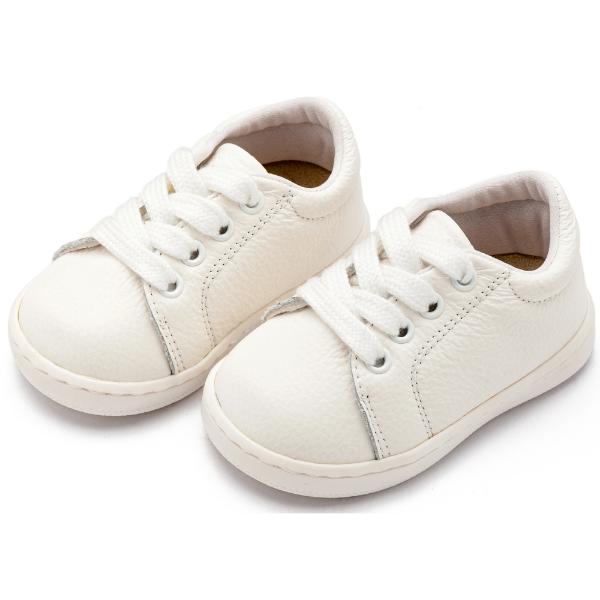 PRI2119 WHITE BABYWALKER Παπούτσια Βαπτιστικά Δερμάτινα Sneakers BABYWALKER Λευκό PRI2119