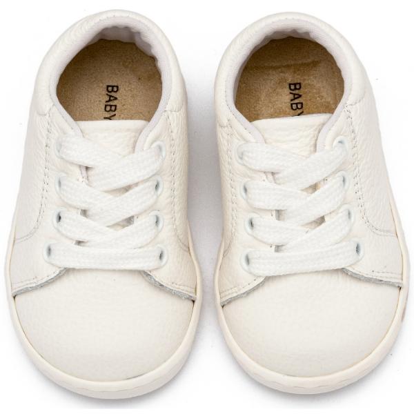 Παπούτσια Βαπτιστικά Δερμάτινα Sneakers BABYWALKER Λευκό PRI2119