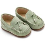 Παπούτσια Βαπτιστικά Καστόρινα Loafers BABYWALKER Μέντα PRI2121