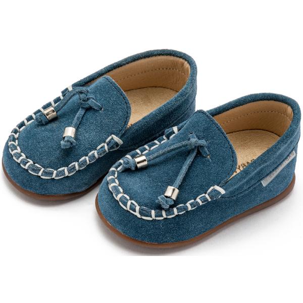 PRI2121 ROYAL BLUE BABYWALKER Παπούτσια Βαπτιστικά Καστόρινα Loafers BABYWALKER Μπλε Ρουά PRI2121