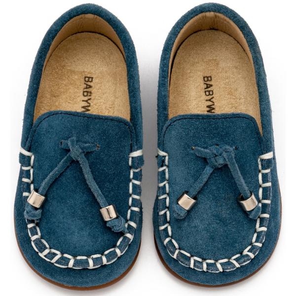 Παπούτσια Βαπτιστικά Καστόρινα Loafers BABYWALKER Μπλε Ρουά PRI2121