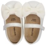 Βαπτιστικές Δερμάτινες Μπαλαρίνες BABYWALKER Εκρού PRI2525