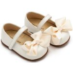Βαπτιστικές Δερμάτινες Μπαλαρίνες BABYWALKER Εκρού PRI2631