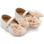 Βαπτιστικές Δερμάτινες Μπαλαρίνες BABYWALKER Εκρού-nude PRI2638
