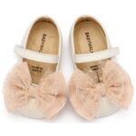 Βαπτιστικές Δερμάτινες Μπαλαρίνες BABYWALKER Εκρού-nude PRI2638