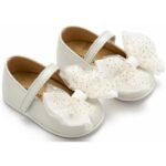 Βαπτιστικές Δερμάτινες Μπαλαρίνες BABYWALKER Εκρού PRI2638