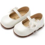 Βαπτιστικές Δερμάτινες Μπαλαρίνες BABYWALKER Εκρού PRI2640