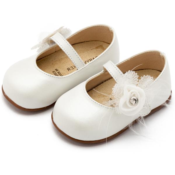 PRI2640 IVORY BABYWALKER Βαπτιστικές Δερμάτινες Μπαλαρίνες BABYWALKER Εκρού PRI2640
