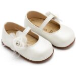 Βαπτιστικές Δερμάτινες Μπαλαρίνες BABYWALKER Εκρού PRI2640