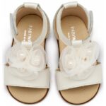 Βαπτιστικά Δερμάτινα Πέδιλα BABYWALKER Εκρού PRI2641