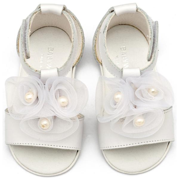 Βαπτιστικά Δερμάτινα Πέδιλα BABYWALKER Λευκό PRI2641