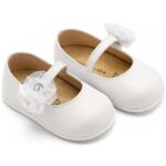 Βαπτιστικές Δερμάτινες Μπαλαρίνες BABYWALKER Λευκό PRI2642
