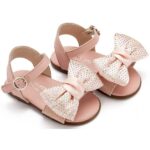Βαπτιστικά Δερμάτινα Πέδιλα BABYWALKER Ροζ PRI2643