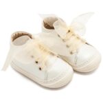 Βαπτιστικά Δερμάτινα Sneakers BABYWALKER Εκρού PRI2644