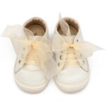 Βαπτιστικά Δερμάτινα Sneakers BABYWALKER Εκρού PRI2644