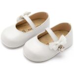 Βαπτιστικές Δερμάτινες Μπαλαρίνες BABYWALKER Λευκό PRI2648