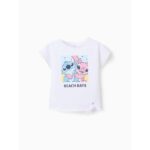 Μπλούζα μακό κοντομάνικη Lilo&Stitch για κορίτσι σε χρώμα λευκό ZIPPY ZKGAP0303_25011