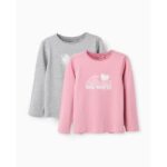 Μπλουζάκια 2pack μακρυμάνικα για κορίτσι σε χρώμα ροζ-γκρι ZIPPY ZKGAP0303_25041_1
