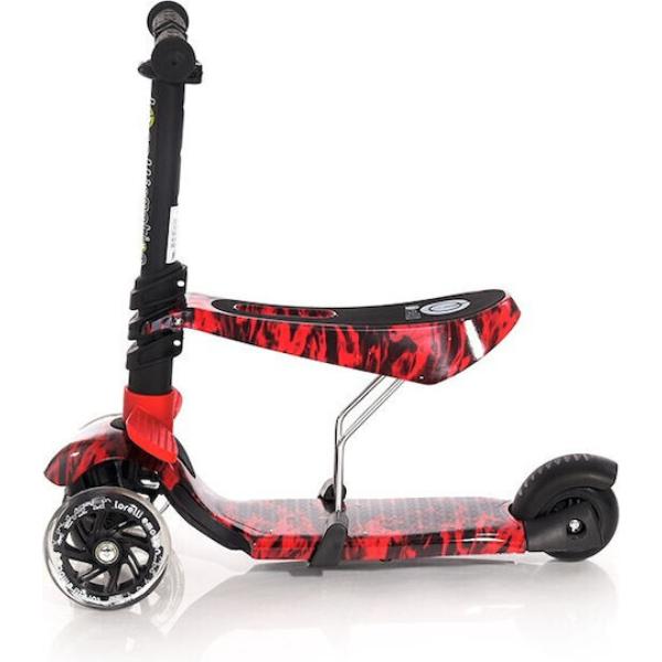 LORELLI Πατίνι Τρίτροχο Με Κάθισμα Smart Red Fire 10390020023