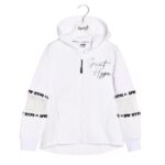 Παιδική ζακέτα φούτερ αχνούδιαστη κορίτσι λευκό SPRINT 222-4069-100