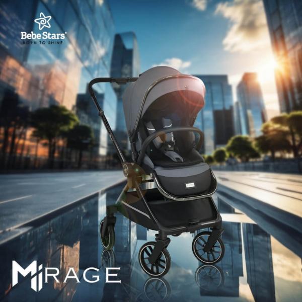 Πολυκαρότσι Mirage 2 in 1 Grey Bebe Stars 331-188