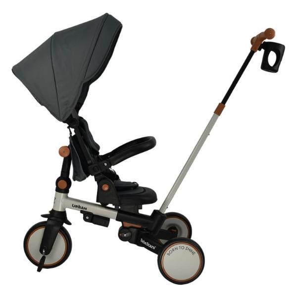 Ποδηλατάκι Τρίκυκλο Urban 7 in 1 Grey Bebe Stars 822-186