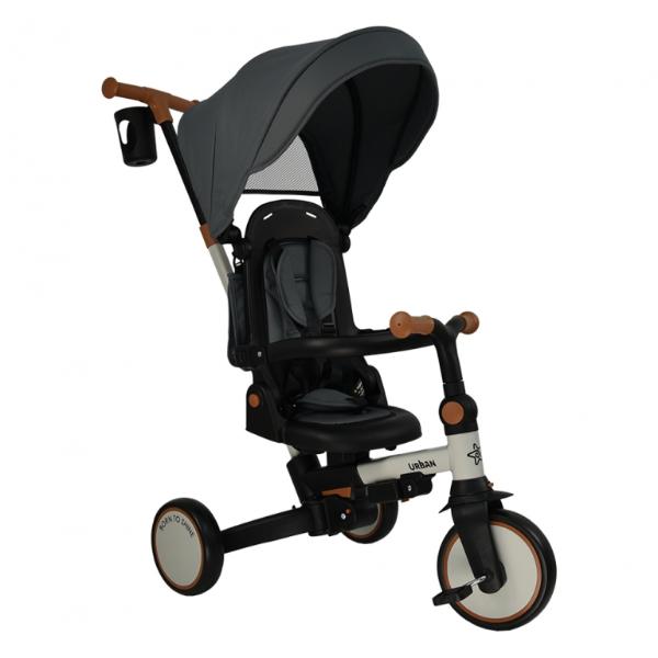Ποδηλατάκι Τρίκυκλο Urban 7 in 1 Grey Bebe Stars 822-186