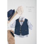 Piccolino βαπτιστικό κοστούμι με γιλέκο για αγόρι AG20S26 Tony Safari