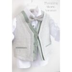 AG21S33 ALBERTO VERAMAN 1 Piccolino βαπτιστικό κοστούμι με γιλέκο για αγόρι AG21S33 Alberto Veraman