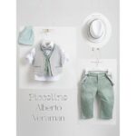 AG21S33 ALBERTO VERAMAN Piccolino βαπτιστικό κοστούμι με γιλέκο για αγόρι AG21S33 Alberto Veraman