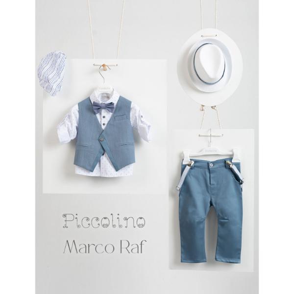 Piccolino βαπτιστικό κοστούμι με γιλέκο για αγόρι AG22S49 Marco Raf