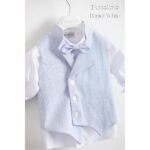 Piccolino βαπτιστικό κοστούμι με γιλέκο για αγόρι AG23S51 Daniel White