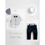 Piccolino βαπτιστικό κοστούμι με γιλέκο για αγόρι AG23S53 Raffa Blue